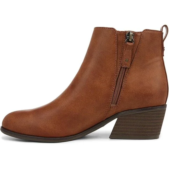 Dr. Scholl's Lacey Boots Women's US 8.5 Honey Faux Leather Chelsea Booties PQ519 - Picture 6 of 10